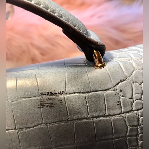 Iman Convertible Handbag Floral and Croc - Picture 8 of 8